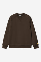 Carhartt WIP Chase Sweat-Tobacco / Gold Tobacco / Gold back view