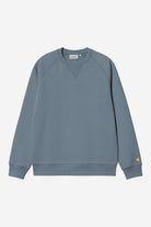 Carhartt WIP Chase Sweat-Angelite / Gold-I033660 Angelite / Gold back view