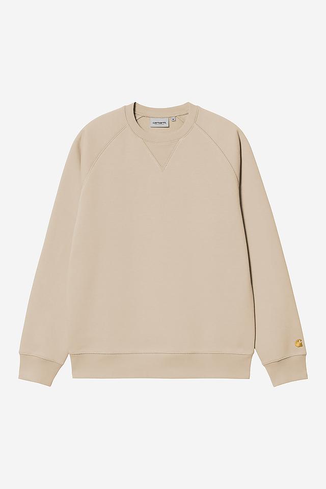 Carhartt WIP Chase Sweat-Fleur De Sel / Gold Fleur De Sel / Gold back view