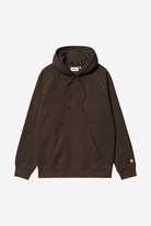 Carhartt WIP Hooded Chase Sweat-Tobacco / Gold Tobacco / Gold back view