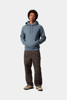 Carhartt WIP Hooded Chase Sweatshirt-Angelite / Gold Angelite / Gold detail view