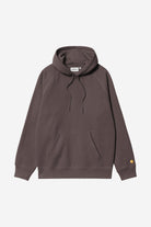 Carhartt WIP Hooded Chase Sweat-Shale / Gold Shale / Gold front view