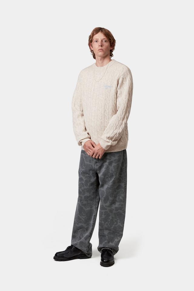Carhartt WIP Signature Sweater-Fleur De Sel / Citadel Fleur De Sel / Citadel detail view