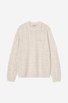 Carhartt WIP Signature Sweater-Fleur De Sel / Citadel Fleur De Sel / Citadel back view