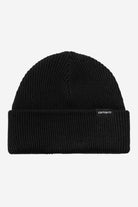 Carhartt WIP Gordan Beanie-Black Black front view