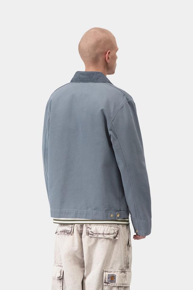 Carhartt WIP Detroit Jacket-Cozy Blue Cozy Blue / Cozy Blue model front view
