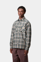 Carhartt WIP Cronyn Shirt Jacket-Cronyn Check Dark Navy Cronyn Check  Dark Navy model front view