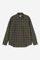 Carhartt WIP Long Sleeve Widmark Shirt-Widmark Check Cypress Widmark Check Cypress front view