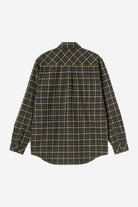 Carhartt WIP Long Sleeve Widmark Shirt-Widmark Check Cypress Widmark Check Cypress model front view