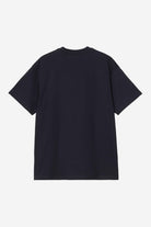 Carhartt WIP Short Sleeve Fairplay T-Shirt-Dark Navy Dark Navy back view