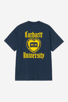 Carhartt WIP Short Sleeve Schooling T-Shirt-Jupiter Jupiter model front view