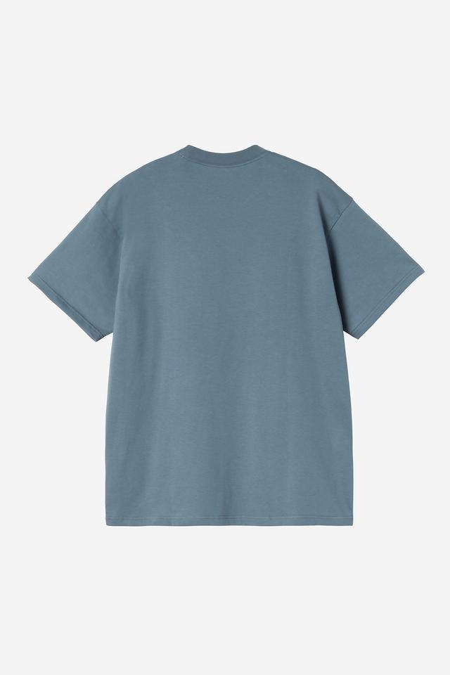 Blue t-shirt on a white background