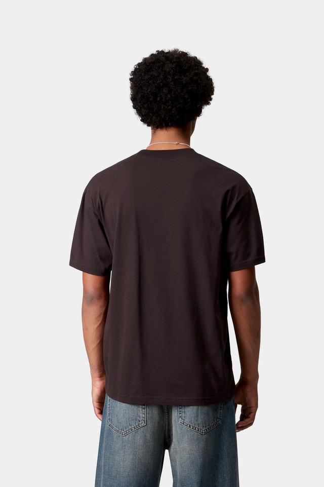 Men's Short Sleeve Rising Helix T-Shirt-Palisander-Model Back View