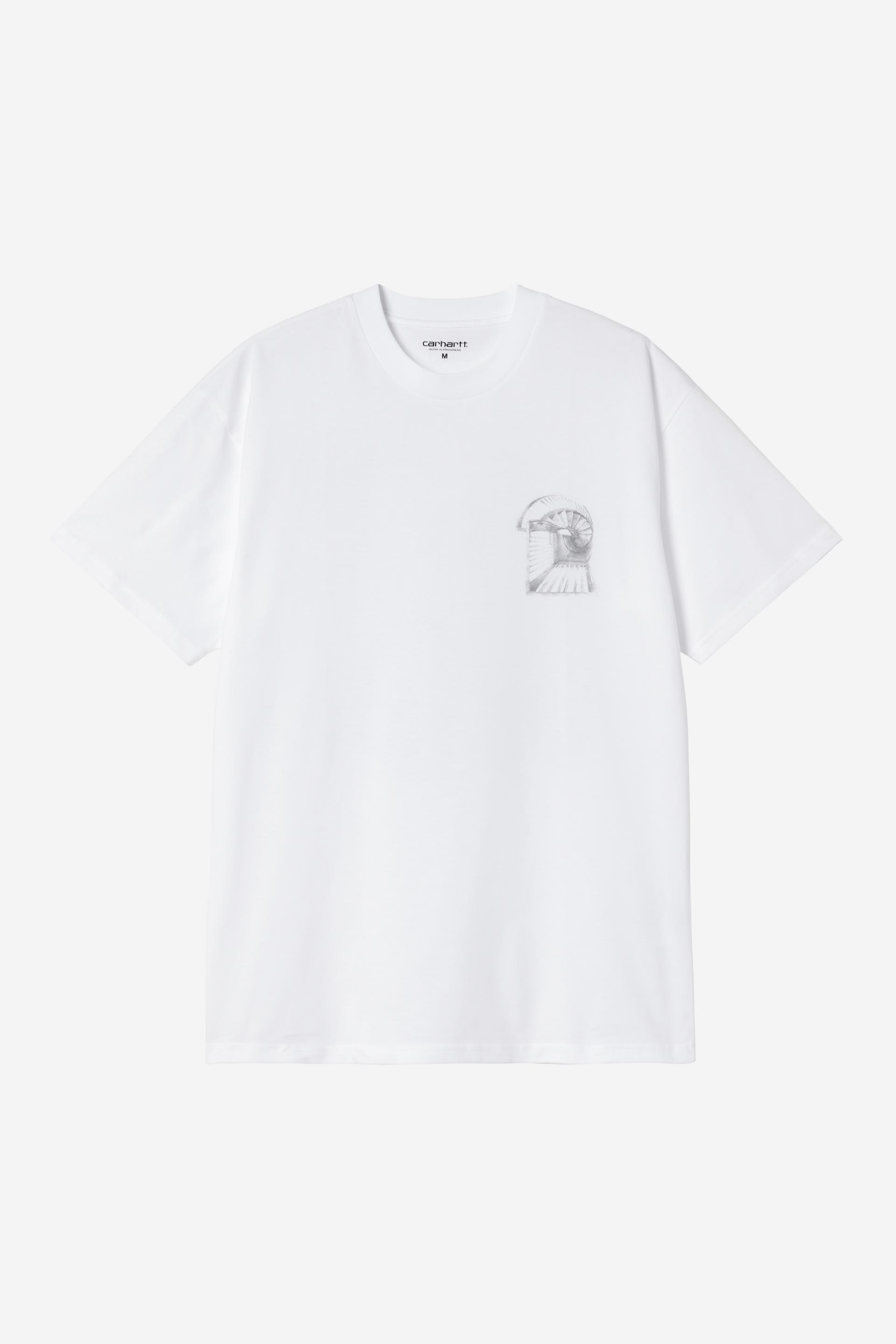 Men's Short Sleeve Okniceok 02 T-Shirt-White-Ghost Front View