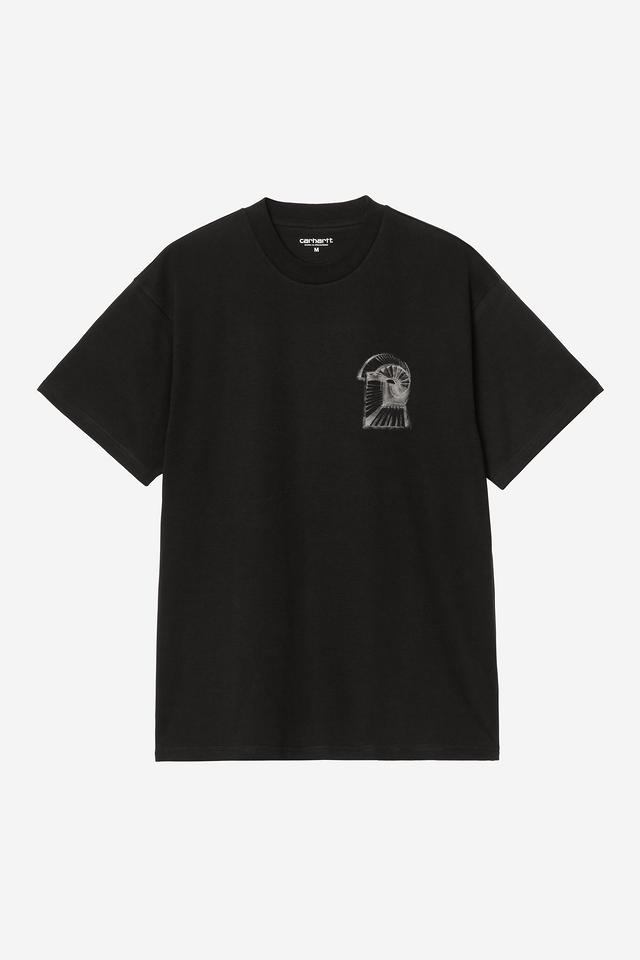 Men's Short Sleeve Okniceok 02 T-Shirt-Black-Ghost Front View