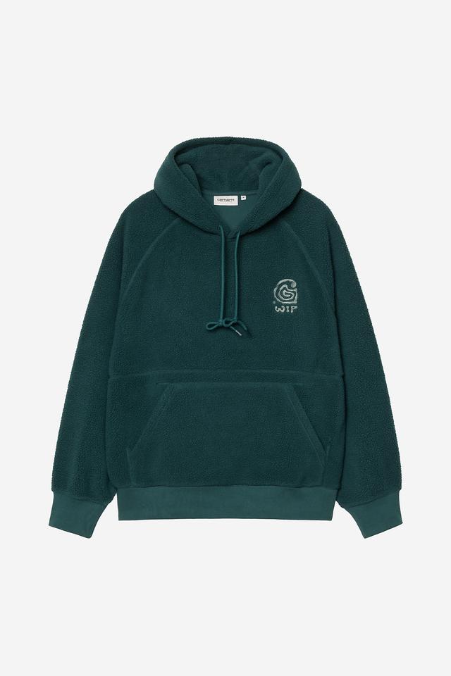 Carhartt WIP Hooded Helix Sweat-Deep Lagoon / Silver Pine-I035598 Deep Lagoon / Silver Pine front view