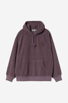 Carhartt WIP Hooded Helix Sweat-Phlox / Palisander Phlox / Palisander front view