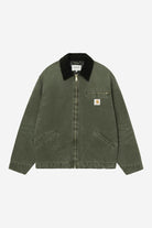 Carhartt WIP OG Detroit Jacket-Olive / Black Olive / Black side view