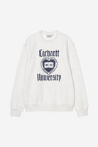 Carhartt WIP Schooling Sweat-Ash Heather Ash Heather back view