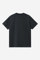 Carhartt WIP Short Sleeve Script T-Shirt-Deep Night / Gentle Green Deep Night / Gentle Green model front view