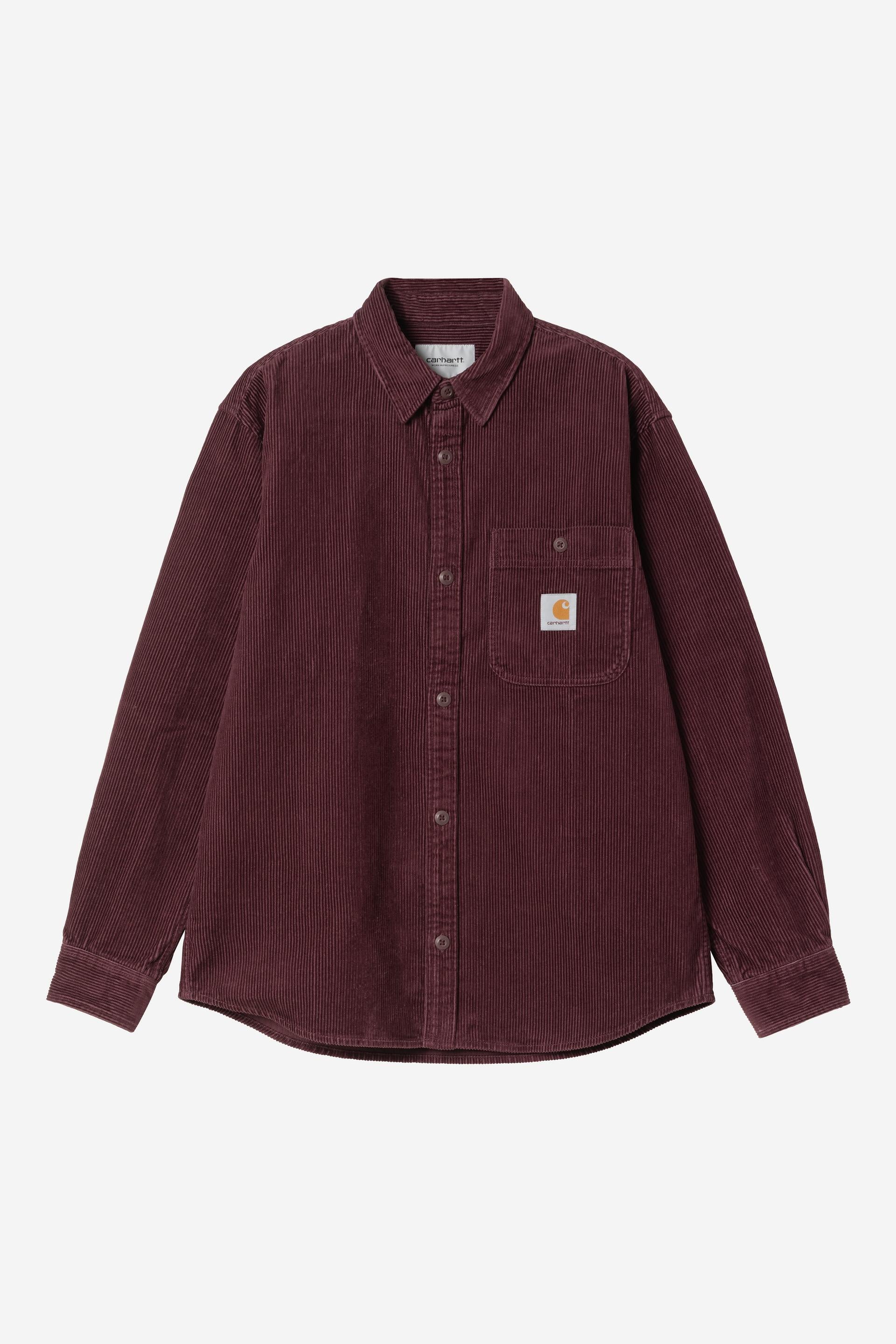 Men's Long Sleeve Flint Shirt-Rondo-Ghost Front View