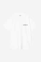 Carhartt WIP S/S Caps T-Shirt-White White model front view