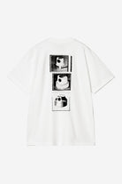 Carhartt WIP S/S Caps T-Shirt-White White front view