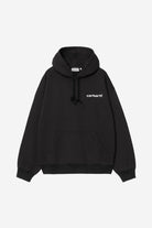 Carhartt WIP Hooded Caps Sweat-Black Black front view