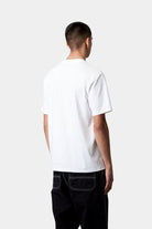 Carhartt WIP S/S University Script T-Shirt-White / Black White / Black model front view