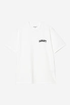 Carhartt WIP S/S University Script T-Shirt-White / Black White / Black back view