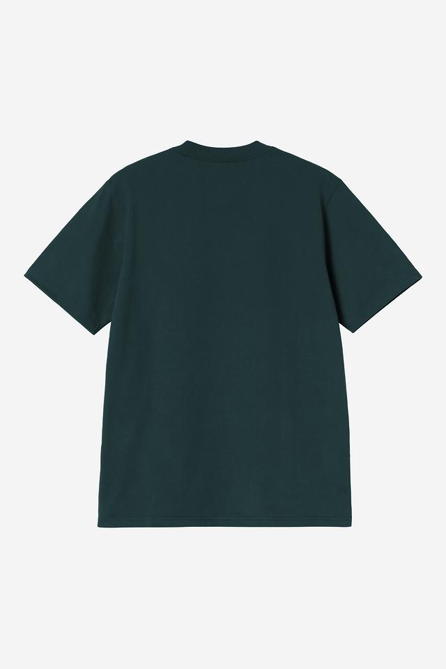 Dark green t-shirt on a white background