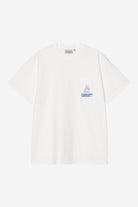 Men's Short Sleeve Pond Corps Pocket T-Shirt-White-Front View