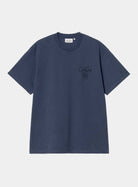 Carhartt WIP S/S Vestige T-Shirt-Blue BLUE front view