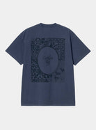 Carhartt WIP S/S Vestige T-Shirt-Blue BLUE model front view