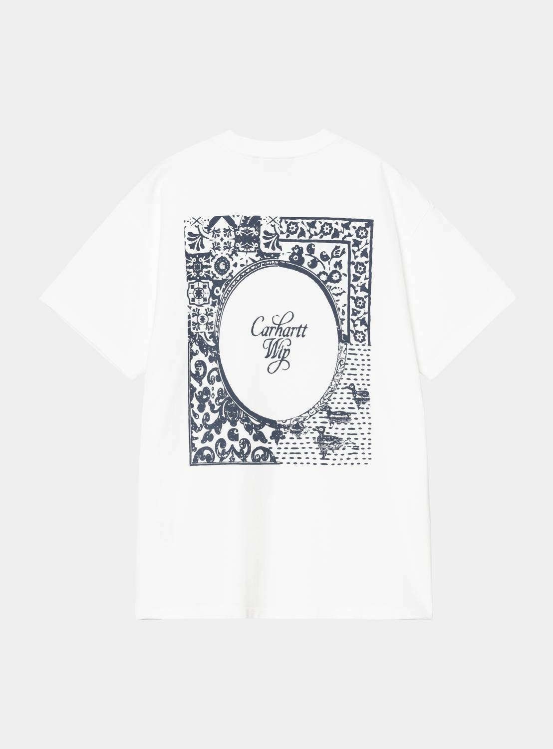 Carhartt WIP S/S Vestige T-Shirt-White WHITE model front view