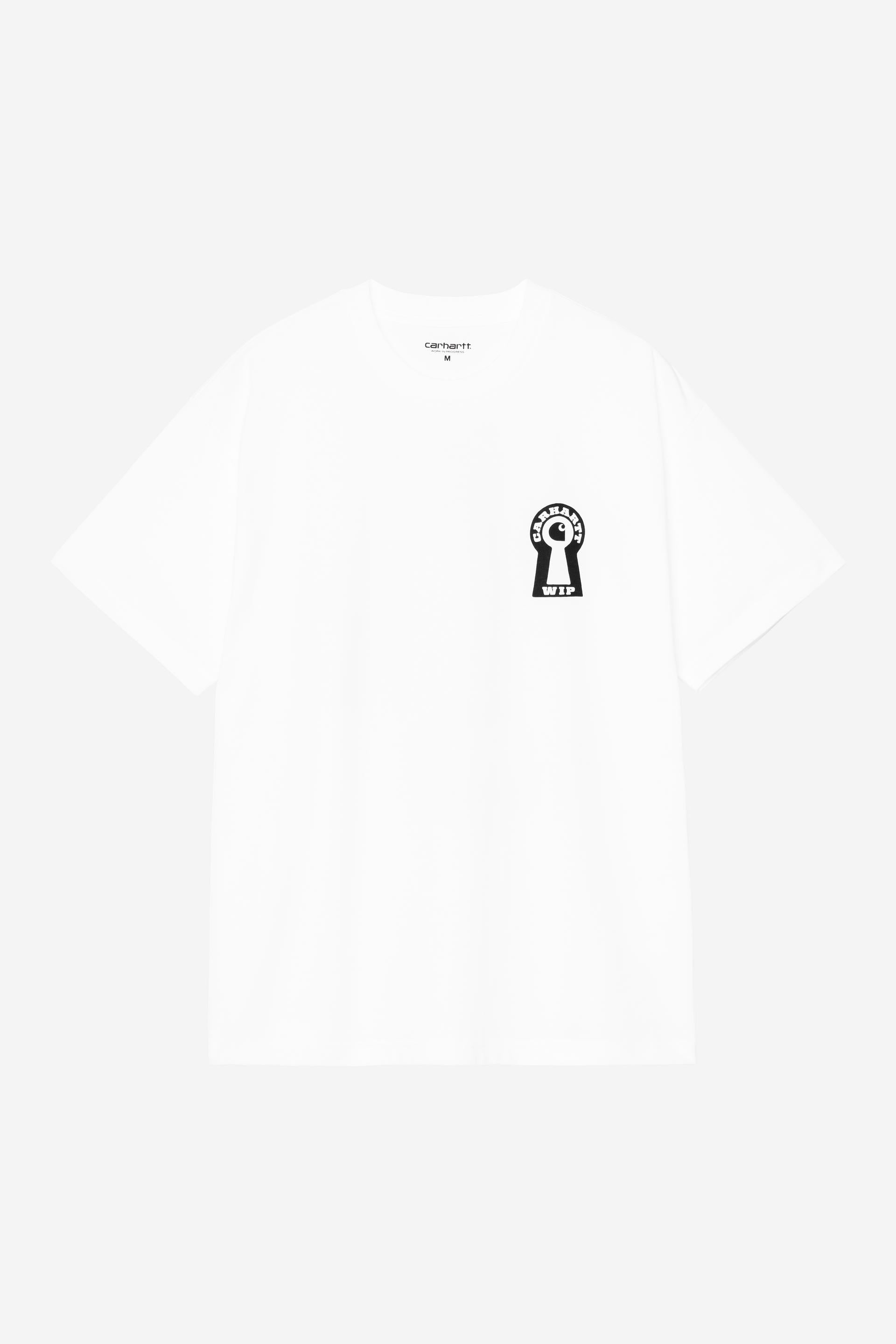 Carhartt WIP Short Sleeve Locked T-Shirt-White White front view