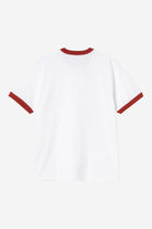 Carhartt WIP Ip Ringer T-Shirt White / Red / Red model front view