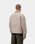 Carhartt WIP Prescott Shirt Jac-String / Leather String / Leather model front view