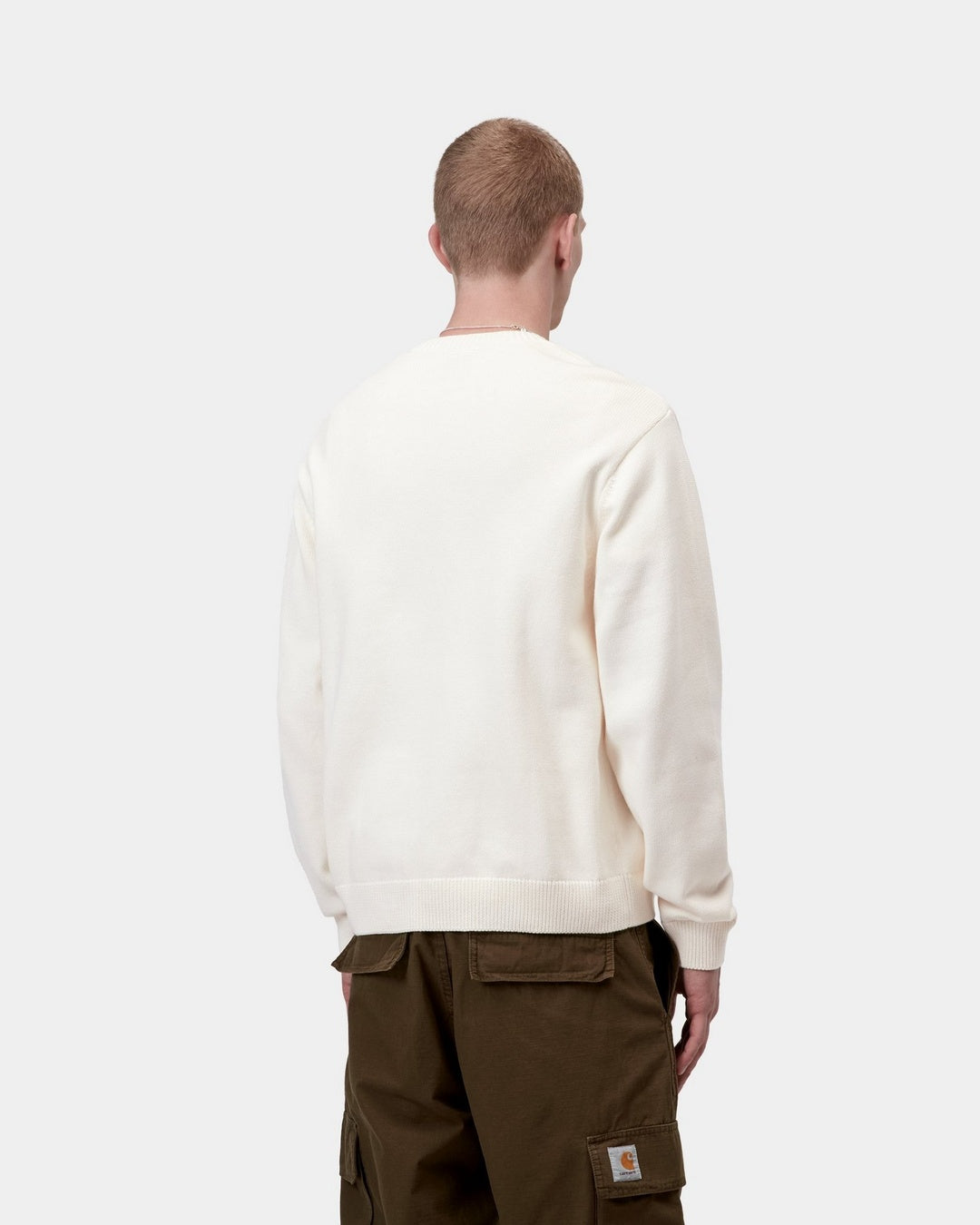 Carhartt WIP Deck Sweater-Wax / Black Wax / Black detail view