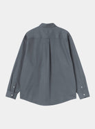 Carhartt WIP L/S OG Madison Shirt in Styx, back view, with long sleeves and button cuffs.