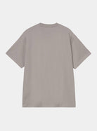 Carhartt WIP S/S Ice Fishing T-Shirt in Shady Grey, back view.
