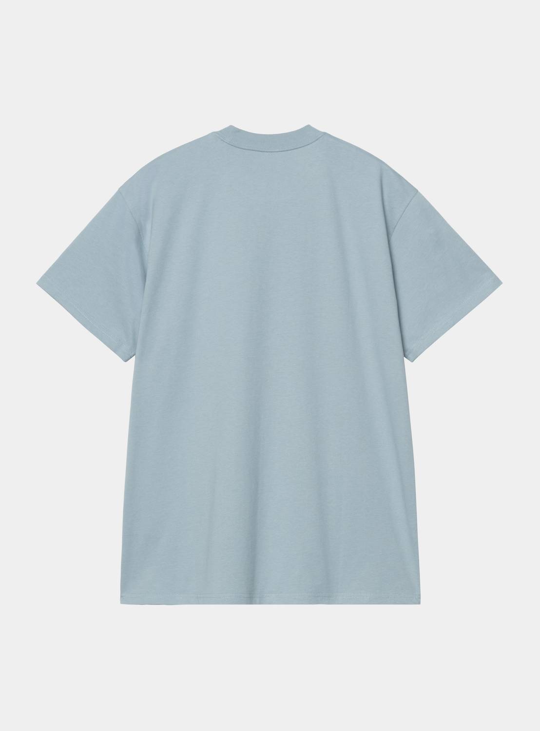 Carhartt WIP S/S Old Painter T-Shirt in Citadel, back view, plain short-sleeve crew neck tee.