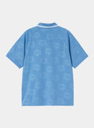 Carhartt WIP S/S Terrace Football T-Shirt-Heart Train Jacquard Curacao Heart Train Jacquard  Curacao side view