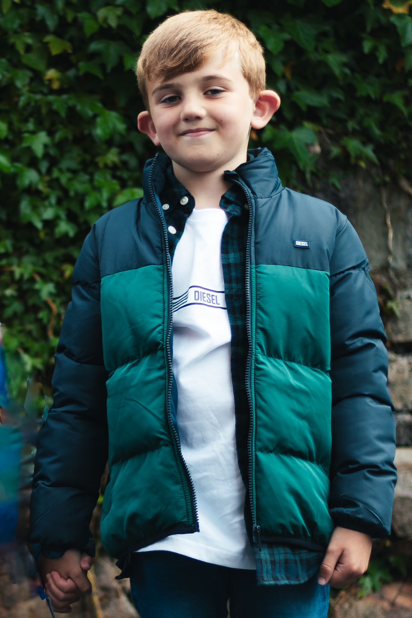 Boy's Conlan Jacket - Green-Front View