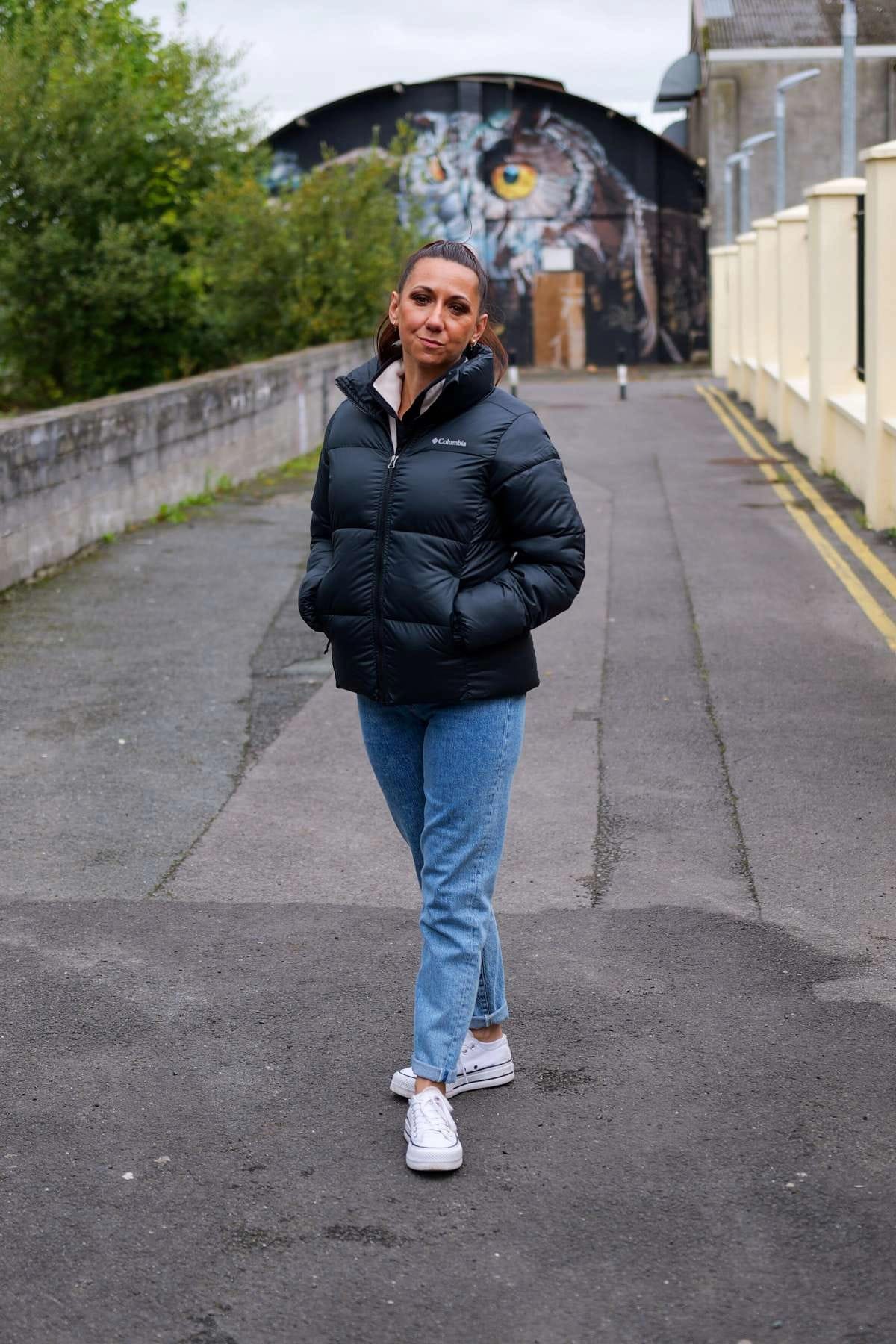 Olivia in the Womens Puffect™ Ii Full Zip Jacket-Black