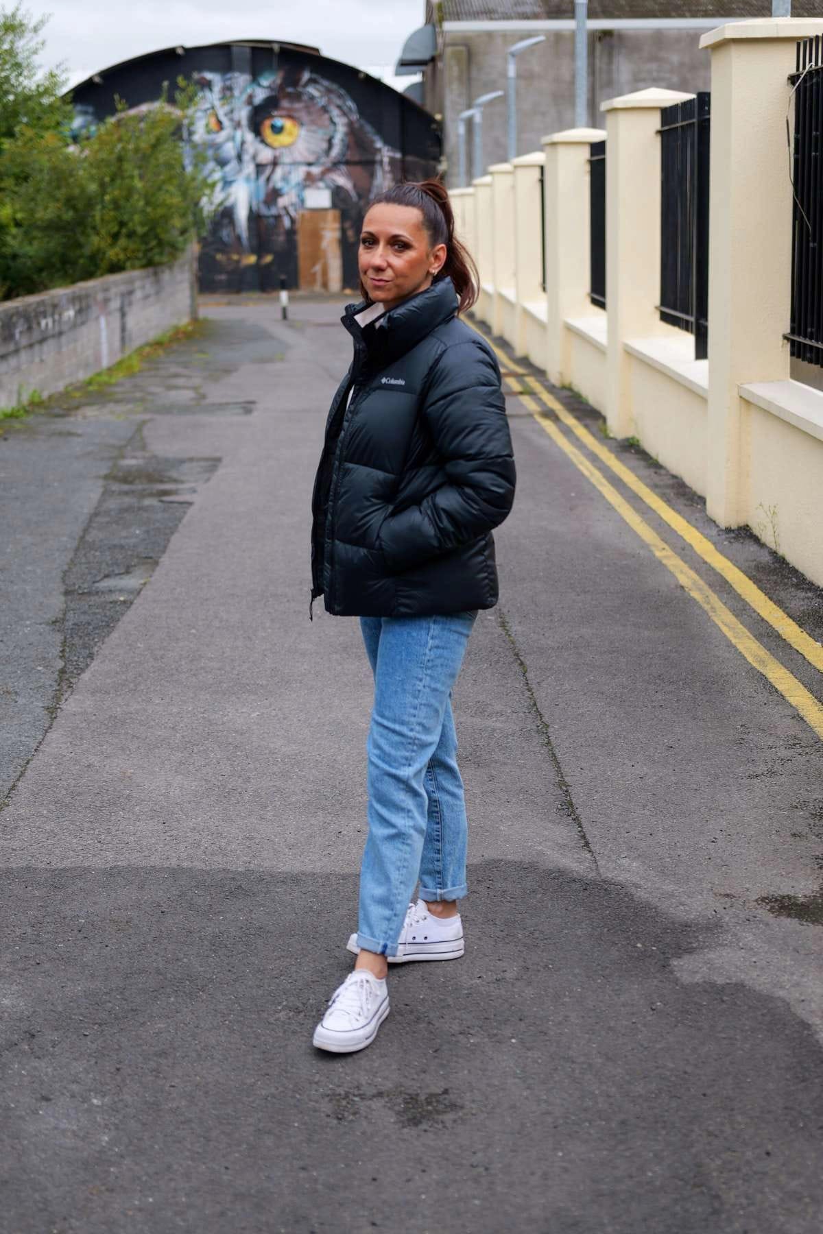 Tally Weijl Mom Jeans - Blue Blue model front view