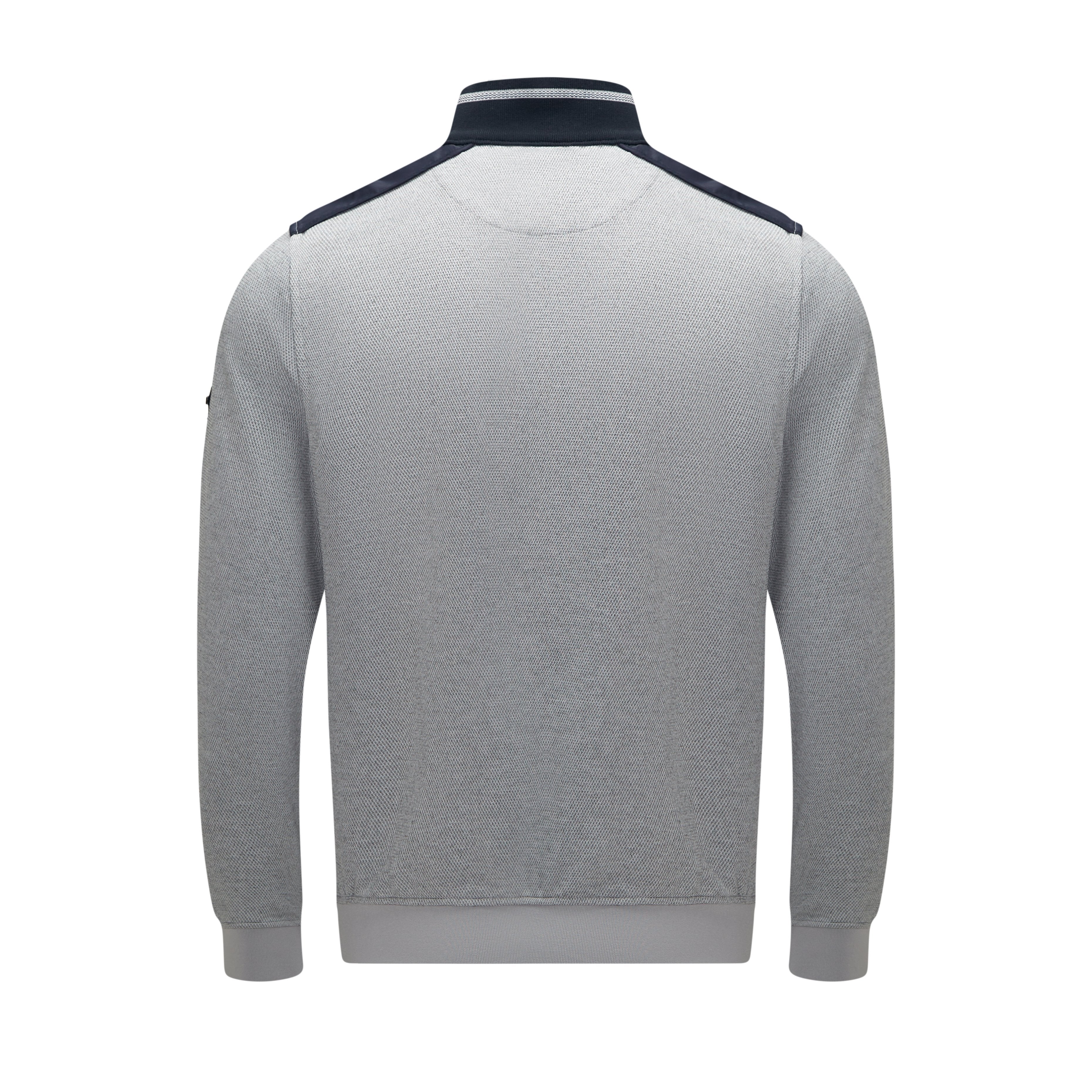 Vega Gull Grey 1/4 Zip-Back view