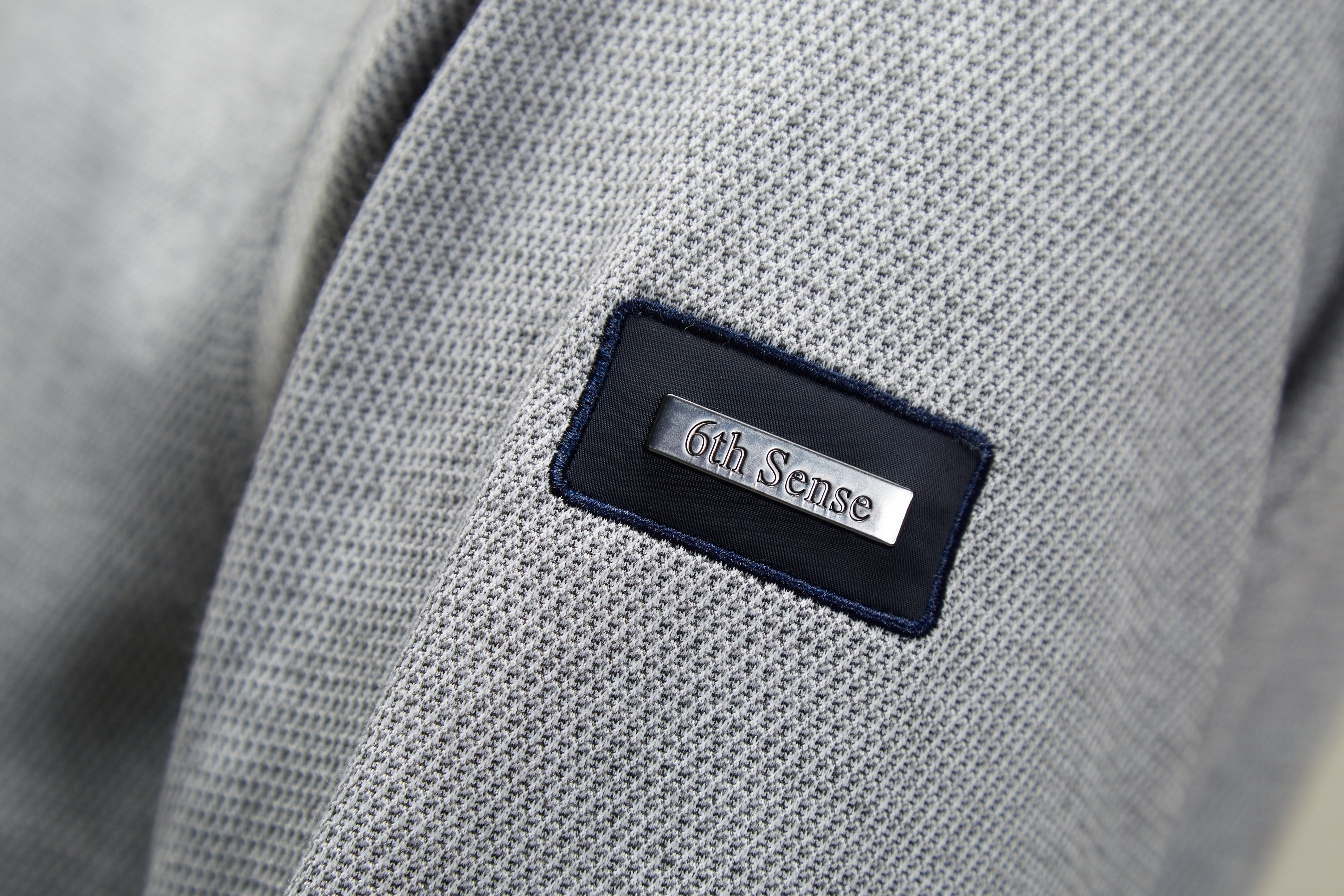 Vega Gull Grey 1/4 Zip-Arm logo view