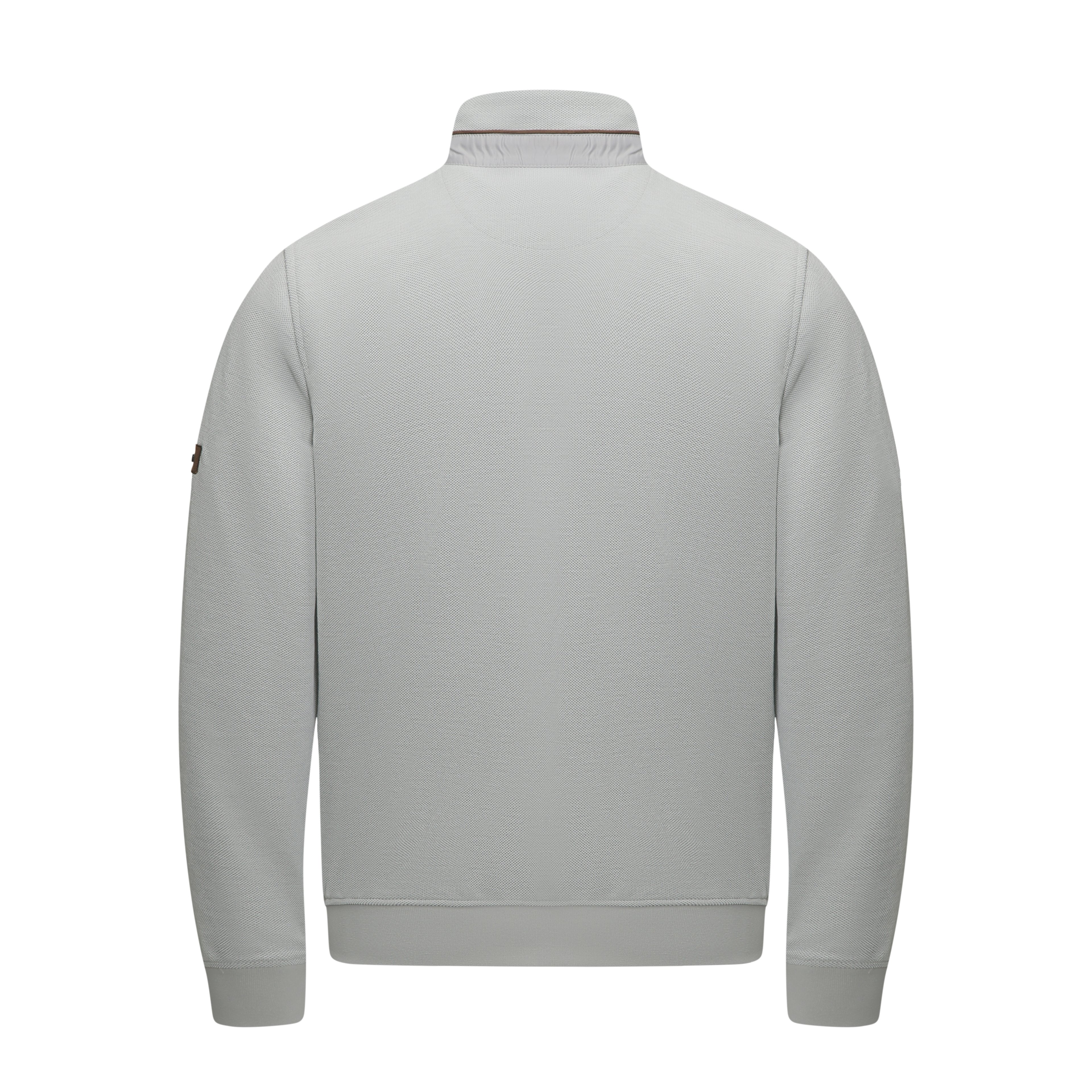 6TH SENSE Sammy Full Zip Silver Jacket Silver model front view
