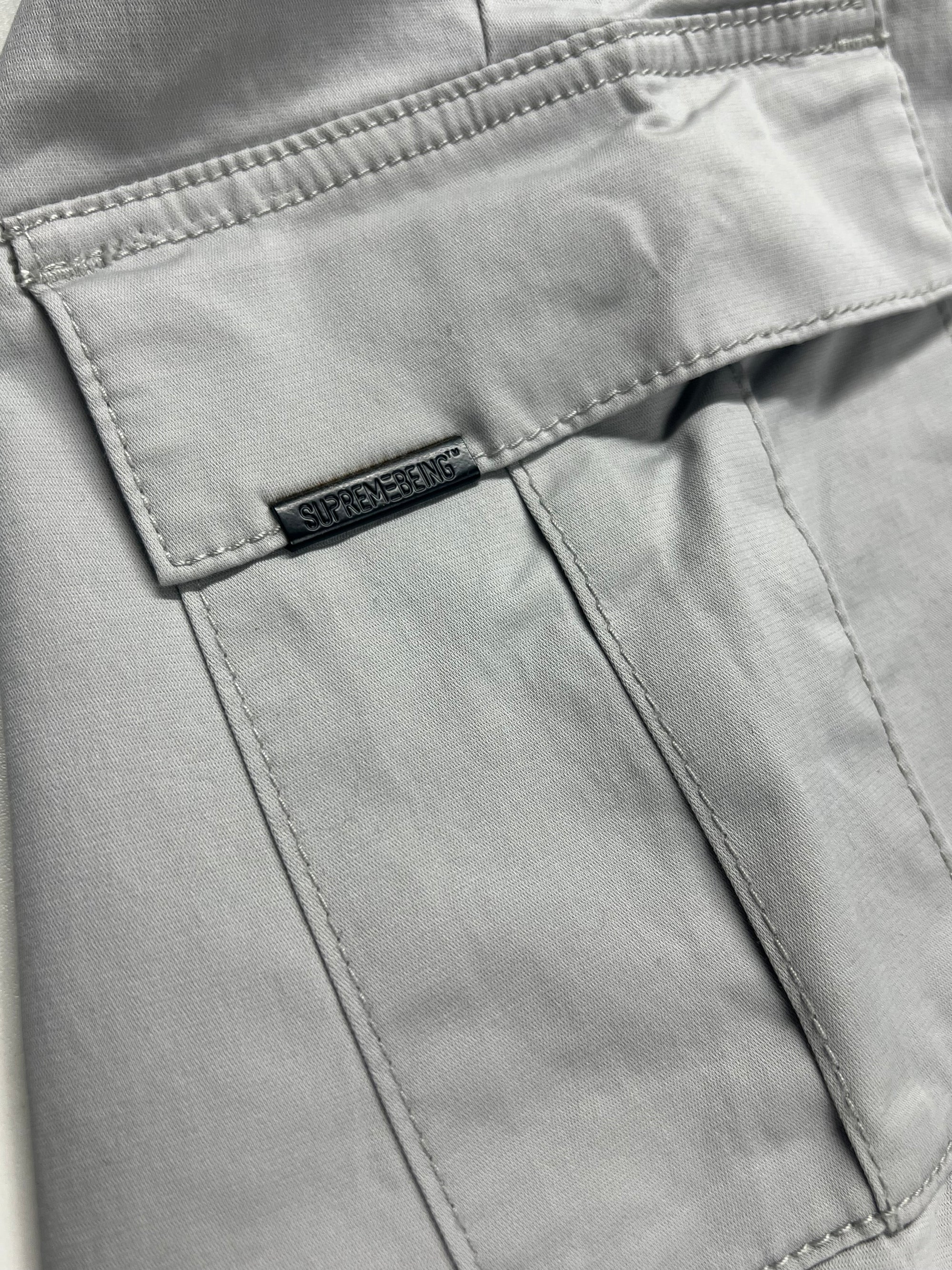 Jesko Space Grey Cargo Pant-Pocket flap detail